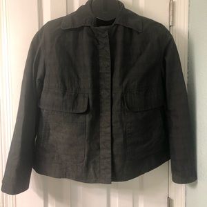 Gap brown snap closure jacket w/ removable collar